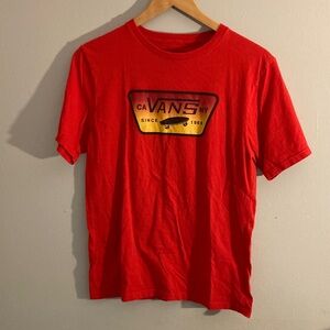 Vans Boys Graphic Red Tee
